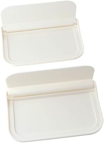 2 Pack Wall Folding Shelves Wall Mounted Folding Storage Shelves Floating Bathroom Space Saver Display Shelves Plastic Container Board in Saudi Arabia
