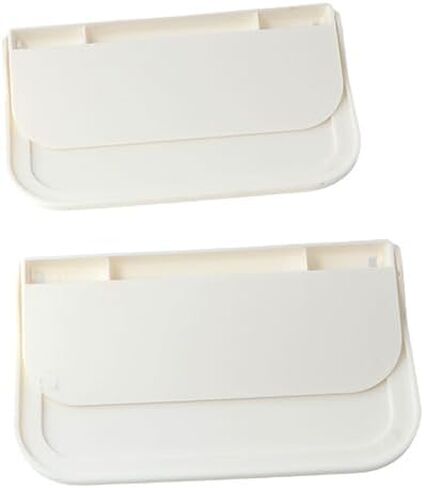 2 Pack Wall Folding Shelves Wall Mounted Folding Storage Shelves Floating Bathroom Space Saver Display Shelves Plastic Container Board in Saudi Arabia