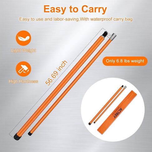 Height Stick for Trucks,15FT Load Height Measuring Stick,Accurately Height Stick Non-Conductive,Height Measuring Stick for Trucks with Adjustable Pole for Trucks, Car Haulers in Saudi Arabia