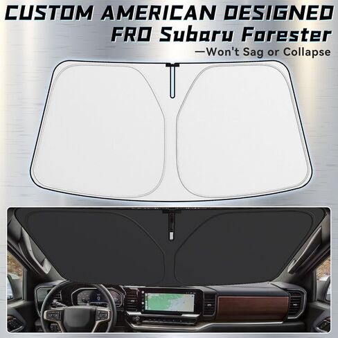 Windshield Sunshade for Ford F150-2024 Upgrade Front Car Shades, Foldable Sun Shade Protector Custom Fit 2019-2023 /Ford F150, Regular cab, Crew cab, Double Cab Accessories in Saudi Arabia