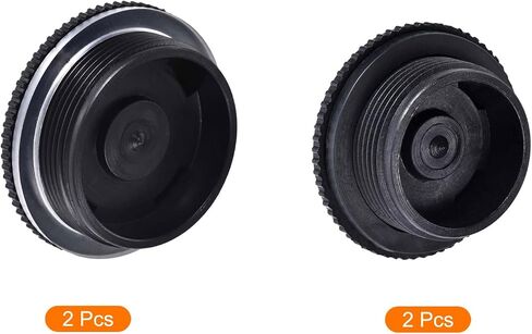 MECCANIXITY Plug Fittings G2 Thread and G1-1/2 Thread Flanged Adapters Sealing Plugs with Silicone Gasket for Water Tanks, Aquariums, Pack of 4 in Saudi Arabia