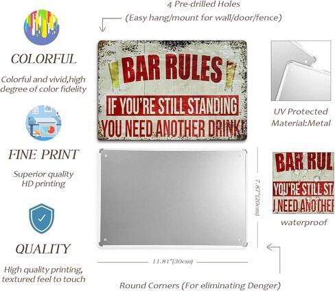 علامة المرآب خمر رجل كهف ديكور بار الملحقات شخصية تسجيل علامة المنزل جدار الفن الديكور الرجال هدية 8x12 بوصة in Kuwait