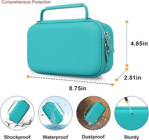 حقيبة حمل قلم Elonbo ثلاثية الأبعاد لقلم الطباعة SCRIB3D P1 ثلاثي الأبعاد مع شاشة العرض، وجيب شبكي إضافي يناسب خيوط PLA، وكتاب الاستنسل، ودليل المشروع، والشاحن، أخضر + أخضر (الجراب فقط! SCRIB3D P1 غير متضمن) in Kuwait