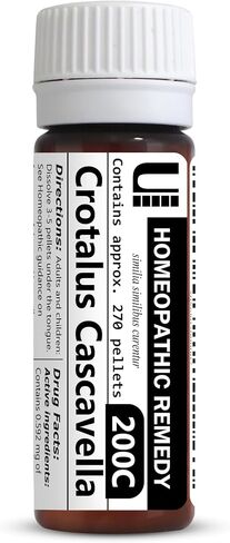 Crotalus Cascavella 200C Homeopathic Remedy, 270 Pellets in Saudi Arabia