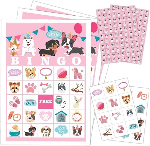 Birthday Party Bingo Game Cards(24 Players), Birthday Bingo Card for Family Friend Adult, Large Group Holiday Party Activity Favor Decoration Supplies -002 in Saudi Arabia