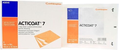 Smith and Nephew 20141 Acticoat 7 Antimicrobial Dressing 4" x 5" - Box of 5 in Saudi Arabia