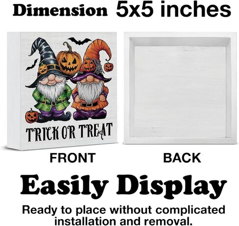 Halloween Decorations Halloween Kitchen Decor Coffee Wooden Sign Halloween Decorations Indoor for Desk Table Shelf 5 X 5 Inches in Saudi Arabia