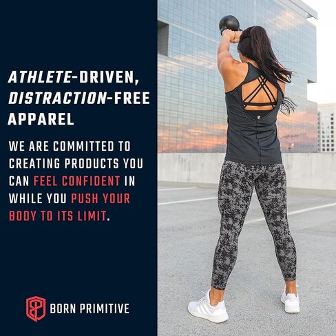 Born Primitive The Edge Tank – Open Back Workout Top for Women – Athleisure Clothes – High Neck Women’s Gym or Yoga Tank in Kuwait
