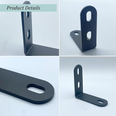 8 Pack Corner Bracket, L Shaped Corner Brace, 90 Degree Metal Angle Brackets, Strengthen Metal Joint Support Bracket, Stainless Steel Right Angle Brackets for Wood, Shelves, Furniture, Cabinet in Saudi Arabia