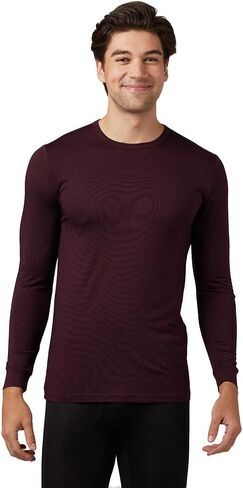 32 Degrees Heat Men's Lightweight Crew Baselayer Top | Form Fitting | Long Sleeve| 4-Way Stretch | Thermal in Saudi Arabia