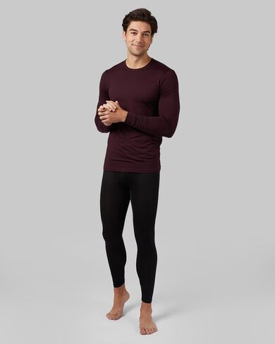 32 Degrees Heat Men's Lightweight Crew Baselayer Top | Form Fitting | Long Sleeve| 4-Way Stretch | Thermal in Saudi Arabia