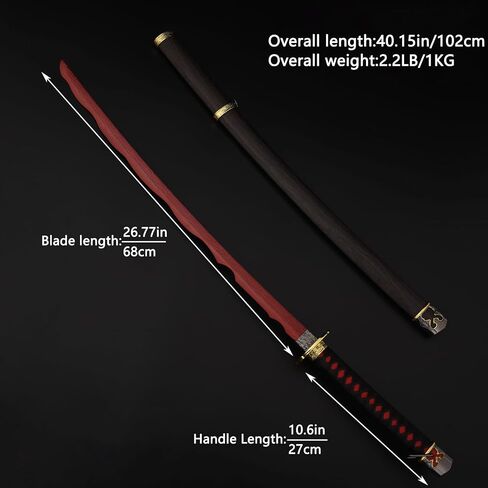 Elden Ring Sword Blood Sword Moonveil Sword Stainless Steel Metal Sword Replica Sword Suitable for Cosplay Enthusiasts to Collect Gifts (Black) in Saudi Arabia