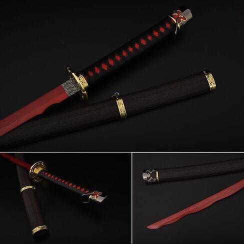 Elden Ring Sword Blood Sword Moonveil Sword Stainless Steel Metal Sword Replica Sword Suitable for Cosplay Enthusiasts to Collect Gifts (Black) in Saudi Arabia