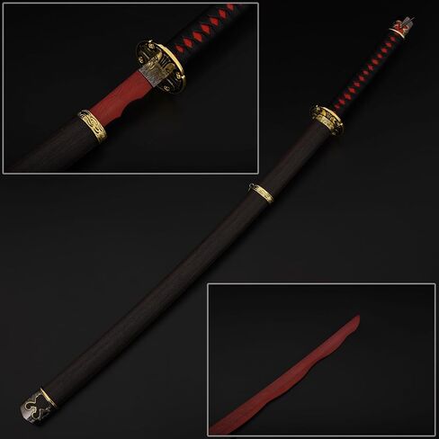 Elden Ring Sword Blood Sword Moonveil Sword Stainless Steel Metal Sword Replica Sword Suitable for Cosplay Enthusiasts to Collect Gifts (Black) in Saudi Arabia