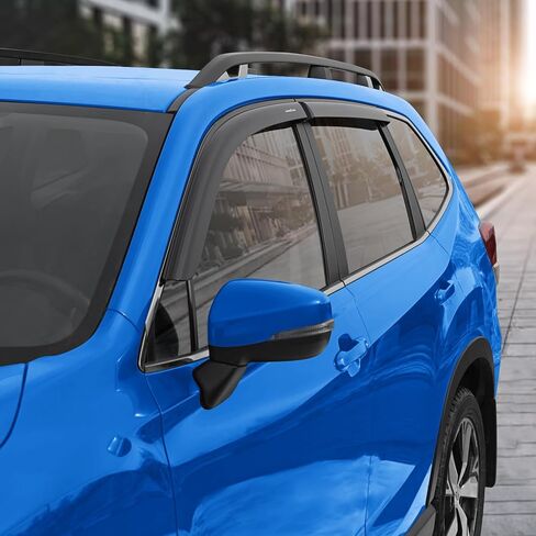Goodyear Shatterproof Window Deflectors for Nissan Rogue 2014-2020, Tape-on Rain Guards, Window Visors, Vent Deflector Visor, Car Accessories,6 pcs. - GY008647 in Saudi Arabia