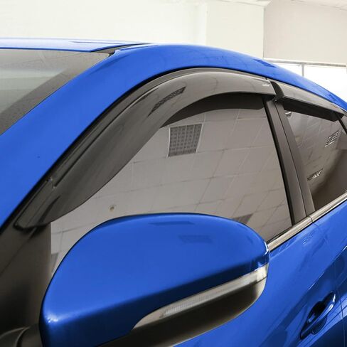 عاكسات النوافذ المقاومة للكسر من Goodyear لسيارة Nissan Rogue 2014-2020، واقيات المطر الشريطية، واقيات النوافذ، واقي عاكس التهوية، ملحقات السيارة، 6 قطع. -GY008647 in Kuwait