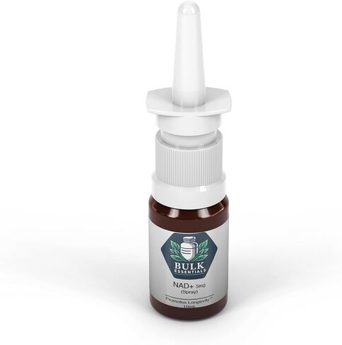 NAD+ - 5 ملغ لكل رذاذ - 100 بخاخ لكل زجاجة - طول العمر - الصحة - العافية - رذاذ NAD+ - رذاذ NAD - نيكوتيناميد الأدينين ثنائي النوكليوتيد in Saudi Arabia