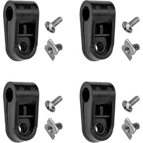Football Helmet Clips Screws Nuts Compatible with Schutt F7 & Riddell Multiple Sports Helmet,Use for Repairing Baseball, Softball Soccer and More Youth Football Helmet Facemask Hardware Kit Black