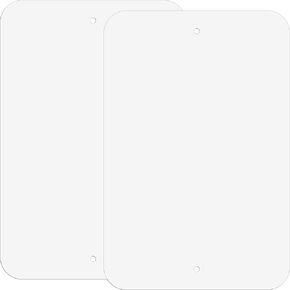 Blank Metal Sign 2 Pack, 18"x12" Rust Free Aluminum Blank Write-On Sign, Weather Resistant, Waterproof, Easy to Install, Indoor or Outdoor Use