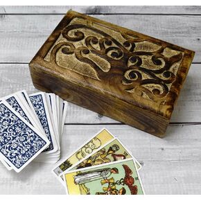 Wooden Box Keepsake Storage Multi Utility Hand Carved| Multipurpose Box| Jewelry Box (4 inch)