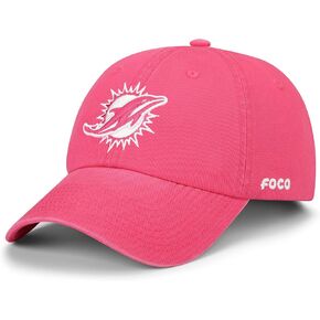 FOCO Men's NFL Team Logo Magenta & White Casual Hat Caps