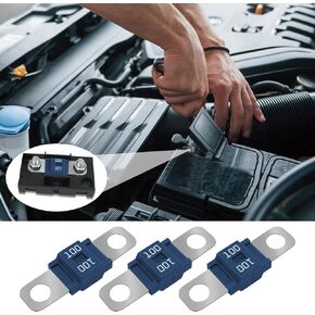 3PCS AMI/Midi Fuse, 80A High Current Fuse Bolt-on Fuse, Holders and High Current Bolt-on Midi Fuses, Car Accessories MEGA/AMG/ANM Screw Fuse Universal for Cars, Construction Vehicles (80A)