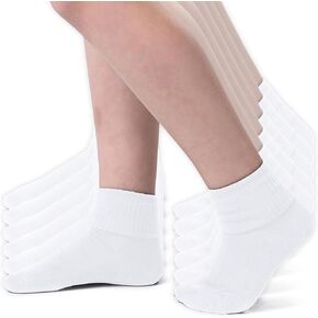 Silky Toes Girls Cuff Rayon from Bamboo Seamless Socks, 3 or 6 Pk Dress Crew School Uniform Socks