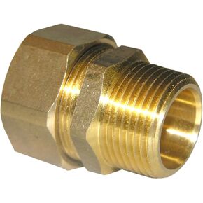 LASCO 17-6871 7/8-Inch Compression by 3/4-Inch Male Pipe Thread Brass Adapter