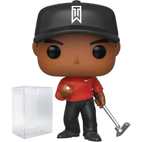 POP PGA Golf - Tiger Woods (Red Shirt) Funko Vinyl Figure (Bundled with Compatible Box Protector Case), 3.75 inches
