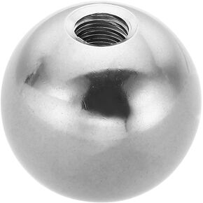 PATIKIL M8x30mm Ball Nuts Knob, 1 Pcs Female Thread 304 Stainless Steel Round Blind Hole Screw Cap Cover for Lighting Machinery DIY Decoration, Silver