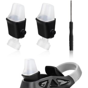 2pcs Replacement Spout for Contigo, Soft Silicone Lids Replacement Parts with Screwdriver BPA-Free Mouthpiece Compatible with Contigo Aubrey Kids 14oz 20oz Newest Water Bottle Accessories