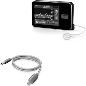 BoxWave Cable Compatible with Tandem t:Slim X2 Insulin Pump - Micro USB DuraCable, Braided Micro USB Charging Cable - Space Grey