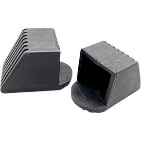 rockible 2 Pieces Fitness Equipment End Cap Gym Equipment Rubber End Caps Floor Protectors Replacement Square End Cover