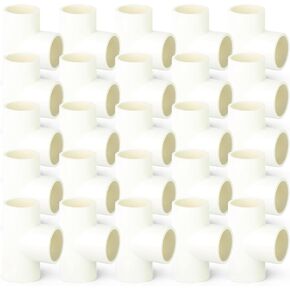 GASHER 8PCS PVC Pipe Fitting 2" PVC 3 Way Tee Furniture Grade Pipe Socket Fittings, For Home or Industrial