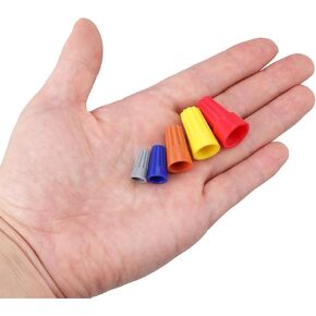 مجموعة صواميل موصلات الأسلاك، مقاسات متنوعة، 220 قطعة، أغطية الأسلاك، موصلات لصق الأسلاك، موصلات كهربائية، أغطية الأسلاك المحمولة للتوصيل السريع، أغطية الأسلاك الملونة الكهربائية in Kuwait