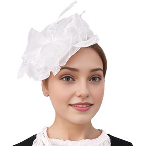 Women's Fascinators Hats Tea Party Hat Fascinator Headband and Clip Derby Headwear in Saudi Arabia