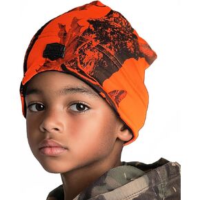 Klarny Outdoors Camo Orange Hunting Hat Premium High Performance Blaze Deer Thermolite Fleece Beanie Youth & Adult Sizing