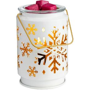 CANDLE WARMERS ETC Vintage Bulb Snowflake Illumination Warmer