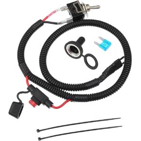 1 Set 71.7cm 28.23" Universal Automotive Switched Fuse Bypass Kit Fuse Bypass Switch Item Replacement