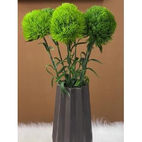 Furry Hydrangea Artificial Flowers, 4Pcs Lifelike Green Hydrangea, DIY Wedding Bride Bouquet, Baby Shower, Flower Arrangement, Table Ornaments,Christmas Home Decorations.
