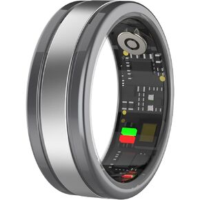 Smart Ring Health Rings for Men Women Heart Rate Monitor Sleep Ring IP68 Waterproof Sports Ring Tracker Pedometer Mileage Calorie Counter