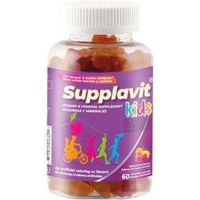 Kids Vitamins and Supplements, No Artificial Coloring, Allergen-Free for Healthy and Strong Children, Natural Fruit Flavors, Healthy and Delicious, (60 Gummies)
