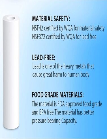 CFS – 4 Pack Sediment Water Filter Cartridges Compatible with 9534-40, EC110 Models – Remove Bad Taste and Odor – Whole House Replacement Water Filter Cartridge – 1 Micron in Saudi Arabia