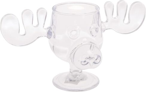 Spoontiques - National Lampoon’s Christmas Vacation Acrylic Moose Cup - Griswold Moose Mug - 4.5" - 6 Ounce,Clear in Saudi Arabia