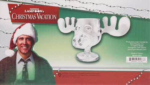 Spoontiques - National Lampoon’s Christmas Vacation Acrylic Moose Cup - Griswold Moose Mug - 4.5" - 6 Ounce,Clear in Saudi Arabia