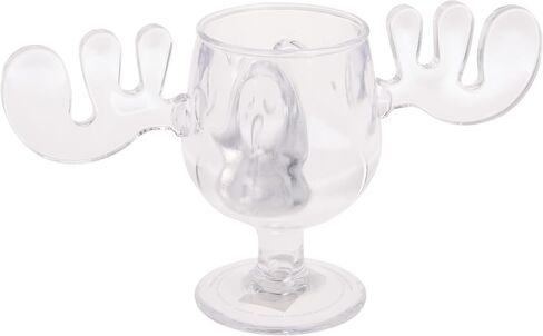 Spoontiques - National Lampoon’s Christmas Vacation Acrylic Moose Cup - Griswold Moose Mug - 4.5" - 6 Ounce,Clear in Saudi Arabia