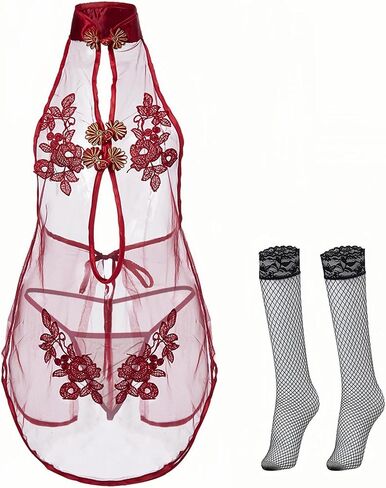 SUPA Women Sparkle Sexy Cosplay Outfit Costumes Fishnet Lingerie in Saudi Arabia