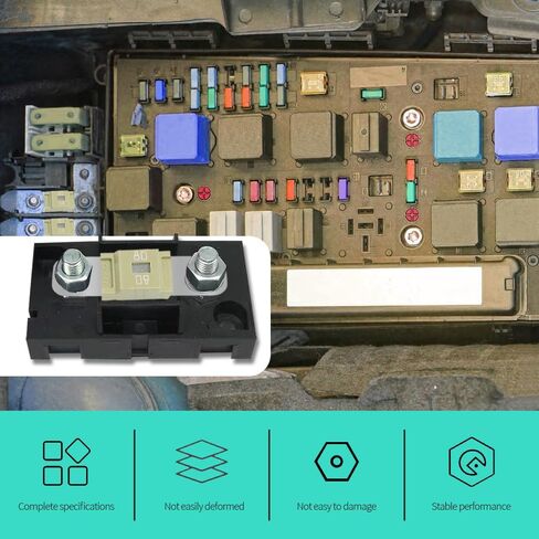 3 قطع AMI/Midi Fuse، 80A High Current Fuse Bolt-on Fuse، حوامل وHigh Current Bolt-on Midi Fuse، ملحقات السيارة MEGA/AMG/ANM المسمار فيوز عالمي للسيارات ومركبات البناء (80A) in Saudi Arabia