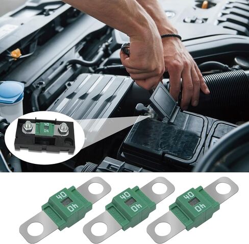3 قطع AMI/Midi Fuse، 80A High Current Fuse Bolt-on Fuse، حوامل وHigh Current Bolt-on Midi Fuse، ملحقات السيارة MEGA/AMG/ANM المسمار فيوز عالمي للسيارات ومركبات البناء (80A) in Saudi Arabia