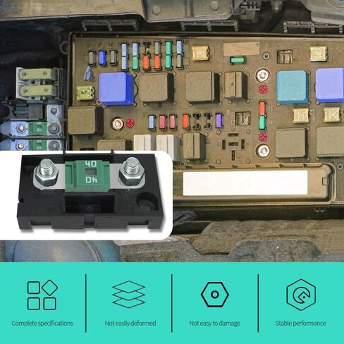 3 قطع AMI/Midi Fuse، 80A High Current Fuse Bolt-on Fuse، حوامل وHigh Current Bolt-on Midi Fuse، ملحقات السيارة MEGA/AMG/ANM المسمار فيوز عالمي للسيارات ومركبات البناء (80A) in Saudi Arabia